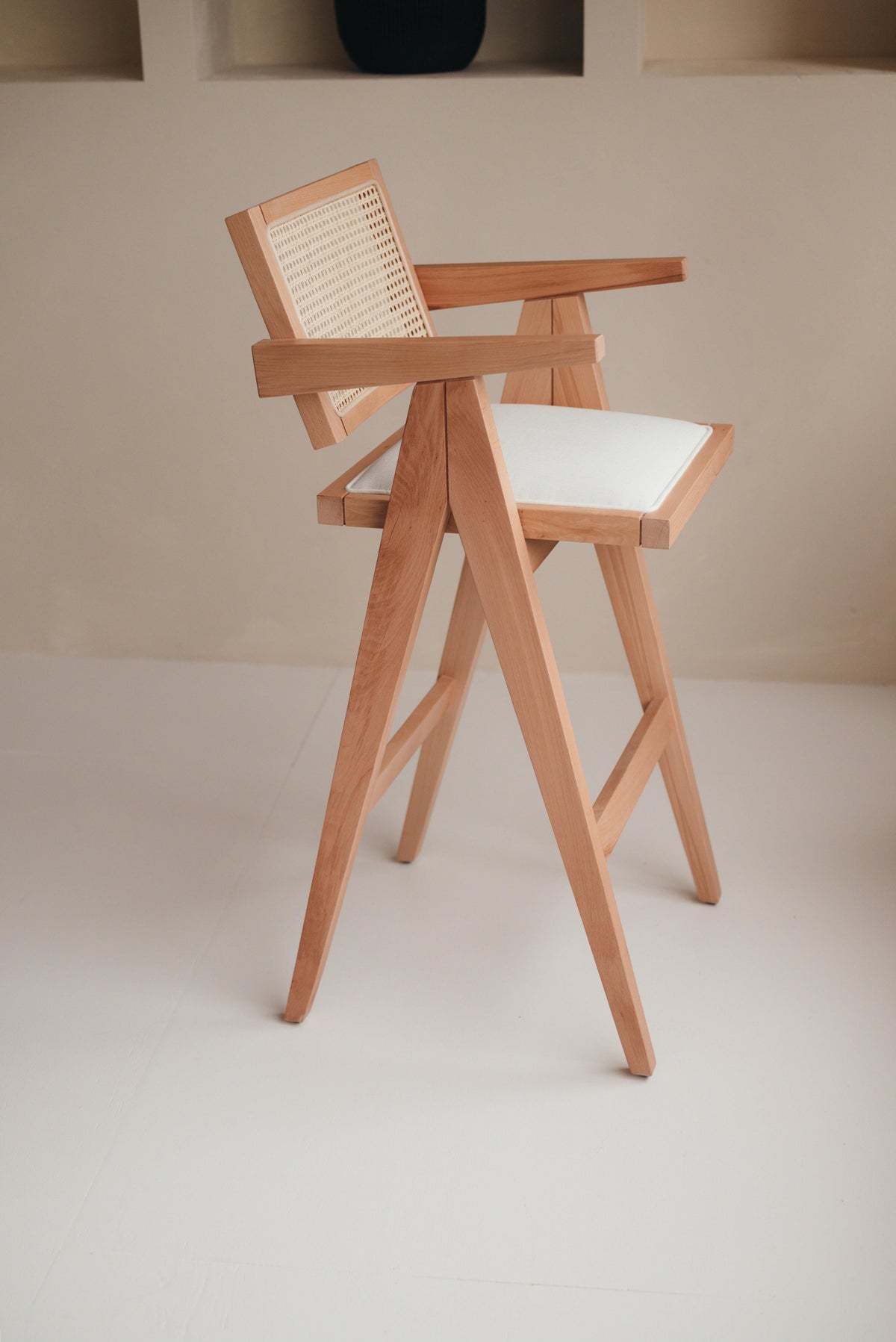 Mokani Rattan Bar Stool for Kitchen Islands and Bars – Made to Measure