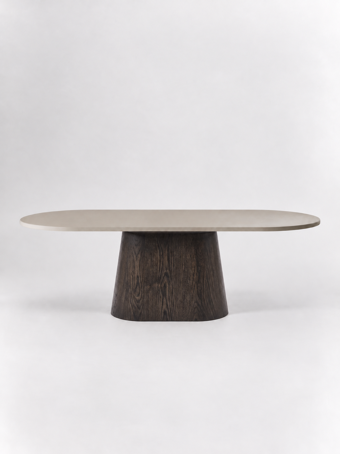 Mokani Organic Round Concrete Ciré Dining Table – Made to Measure