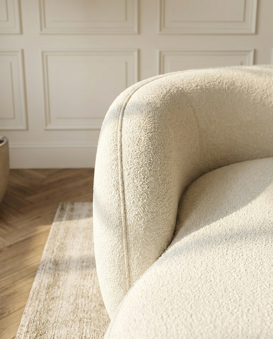 Japandi-Sofa mit organischen Formen | Mokani