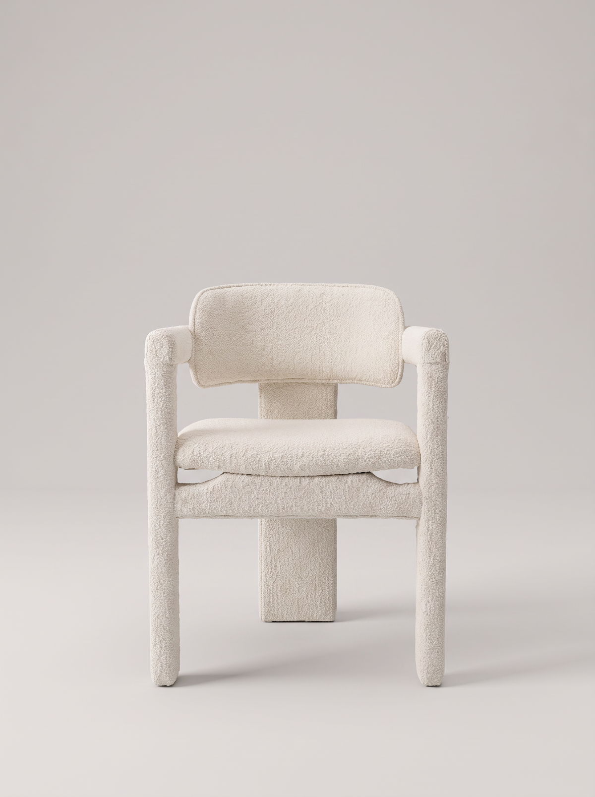 Mokani Japandi Dining Chair – Minimalist Design with Bouclé Upholstery